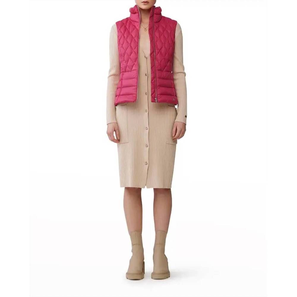 NEW SOIA&KYO light down vest in ruby